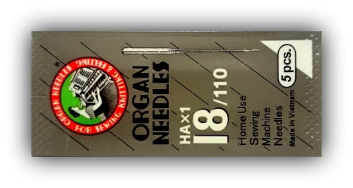 3046 Igły półpłaskie uniwersalne Organ HAx1 rozmiar 110/18 