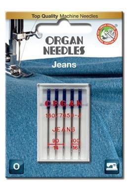 3123 Igły półpłaskie Organ Jeans MIX rozmiary 90, 100