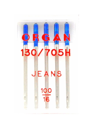 3021 Igły półpłaskie Organ Jeans 100
