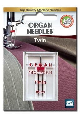 3144 Igła podwójna ORGAN rozmiar 80 rozstaw 4 mm