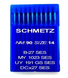 Igły Schmetz B27 rozmiar 90 SES do owerloków