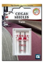 3141 Igły podwójne ORGAN rozmiar 80 rozstaw 2 mm 
