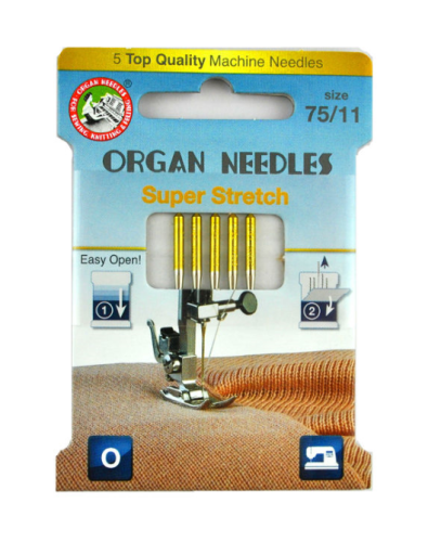 3211 Igły Organ ECO Super Stretch do dzianin rozmiar 75/11