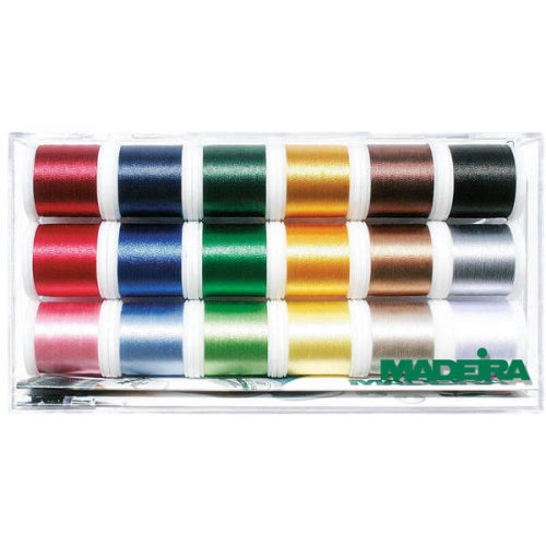 Zestaw nici do haftu Madeira Polyneon 18 x 400m