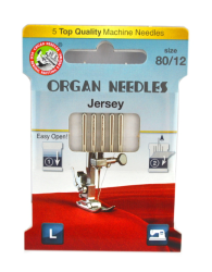 3216 Igły Organ ECO Jersey rozmiar 80/12