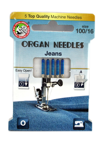 3221 Igły Organ ECO Jeans rozmiar 100/16
