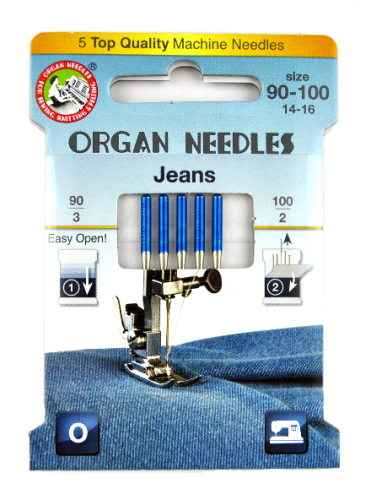 3223 Igły Organ ECO Jeans rozmiary 90 i 100
