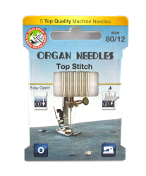 3232 Igły Organ ECO Top Stitch rozmiar 80