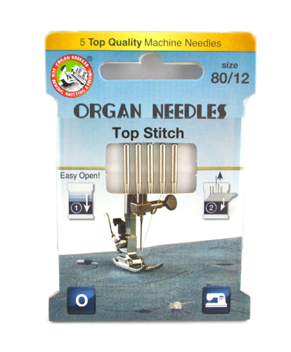 3232 Igły Organ ECO Top Stitch rozmiar 80