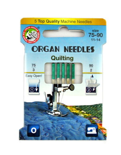 3234 Igły Organ ECO Quilting rozmiary 75 i 90 