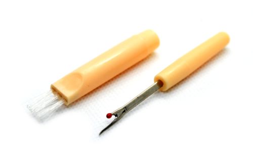 Prujka krawiecka zrywacz ściegów + pędzelek 