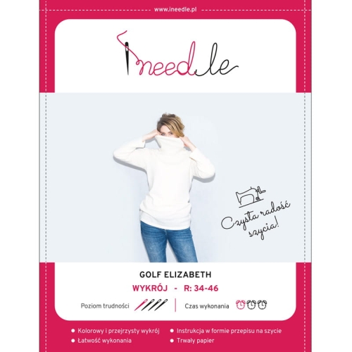 Wykrój ELIZABETH - klasyczny golf damski