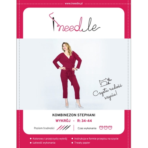 Wykrój STEPHANI - kombinezon z kopertowym dekoltem