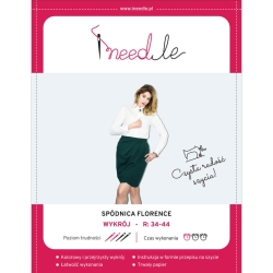 Wykrój FLORENCE - spódnica damska z zakładkami