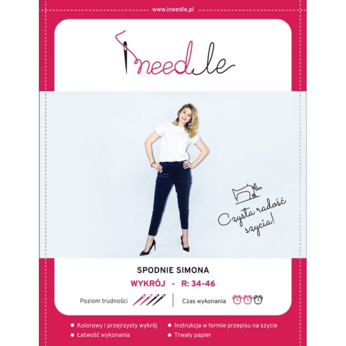 Wykrój SIMONA - spodnie damskie typu cygaretki