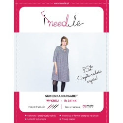 Wykrój MARGARET - sukienka z wiązanym dekoltem