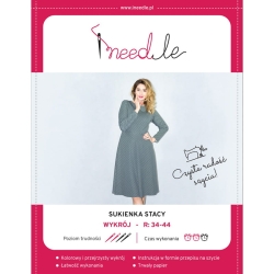 Wykrój STACY - klasyczna sukienka damska