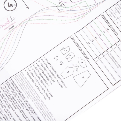 Wykrój STACY - klasyczna sukienka damska
