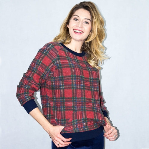 Wykrój MAGDA - bluza damska z rękawem raglanowym