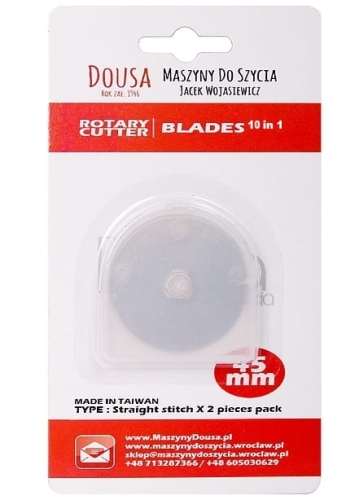 Ostrza do noża krążkowego 45mm proste x 10 szt.