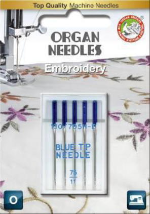 3133 Igły półpłaskie Organ BLUETIP rozmiar 75