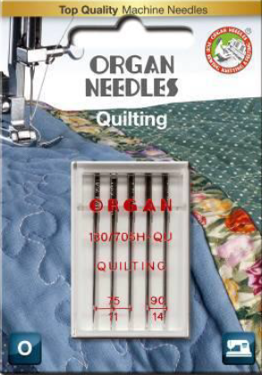 3134 Igły półpłaskie Organ Quilting MIX rozmiary 75 + 90