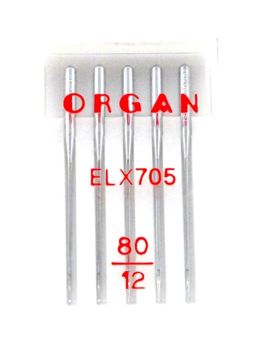 Igły półpłaskie Organ ELx705 80 do coverloków