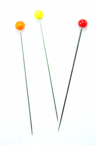 Szpilki krawieckie kolorowe 30mm