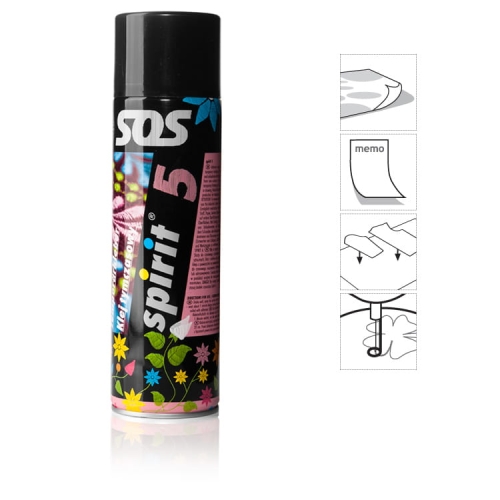 SPIRIT 5 - spray 500 ml Klej tymczasowy medium