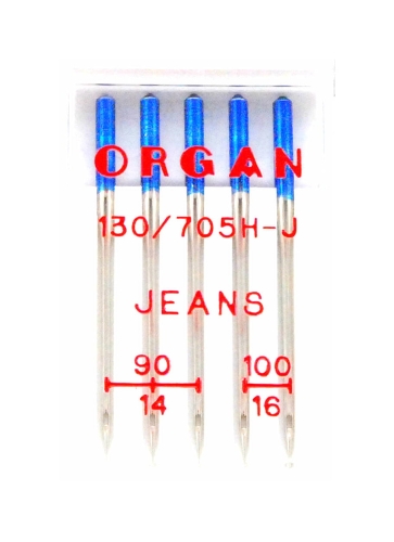 3023 Igły półpłaskie Organ Jeans MIX 90 + 100