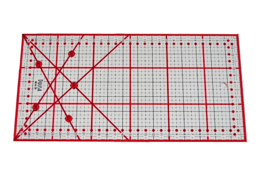 Linijka prostokątna z podziałką 30x15cm + kąty
