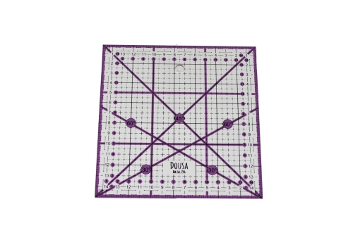 Linijka kwadratowa 15x15cm z podziałką kątową