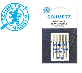 Igły do Jeansu SCHMETZ półpłaskie 80 - 5 szt. (S46)