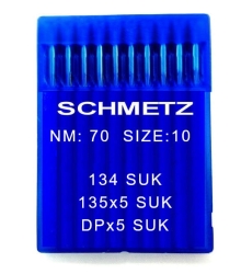 Igły Schmetz 135x5 DPx5 rozmiar 70 SUK do stebnówek