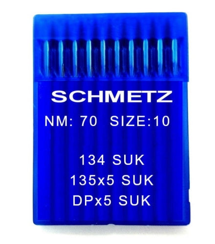 Igły Schmetz 135x5 DPx5 rozmiar 70 SUK do stebnówek