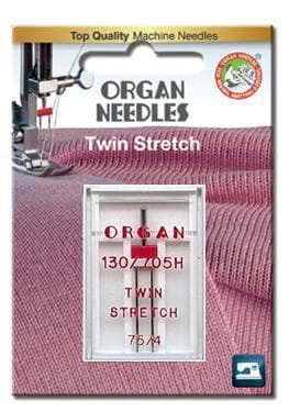 3150 Igła podwójna ORGAN do stretchu rozmiar 75 rozstaw 4 mm 