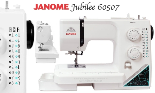 Janome Jubilee 60507 Maszyna do szycia + Wariant - Stopki + Akcesoria