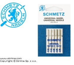 Igły uniwersalne SCHMETZ półpłaskie MIX 2x70, 2x80, 1x90 (S10)