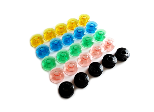 202 - Szpulki soczewkowe kolorowe 25 sztuk Singer klasa 800