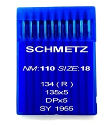 Igły Schmetz 135x5 DPx5 rozmiar 110 R do stebnówek