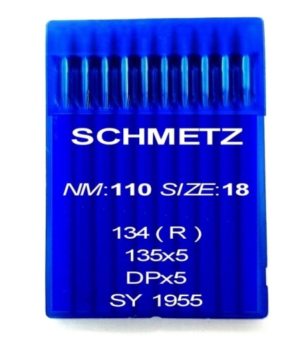 Igły Schmetz 135x5 DPx5 rozmiar 110 R do stebnówek