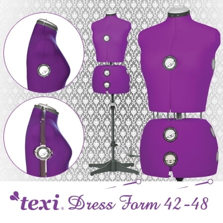 TEXI DRESS FORM 42-48 Manekin krawiecki regulowany, rozmiar 42-48