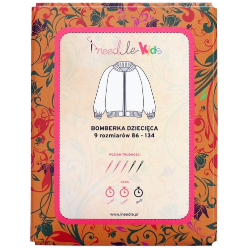 Wykrój na bluzę dziecięcą typu bomberka