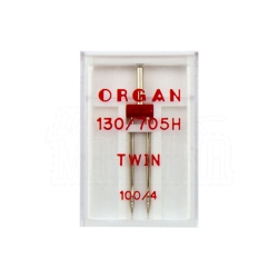 Igła podwójna półpłaska ORGAN rozmiar 100 rozstaw 4 mm