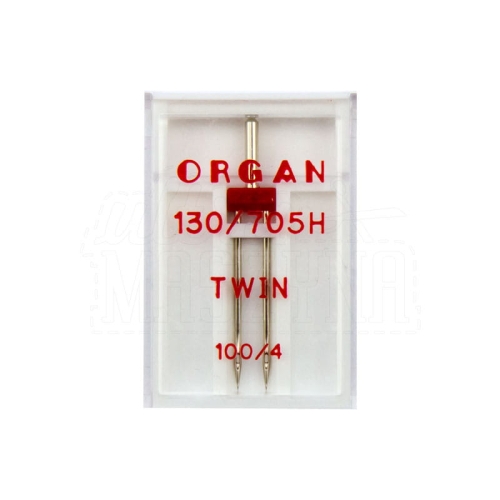 Igła podwójna półpłaska ORGAN rozmiar 100 rozstaw 4 mm