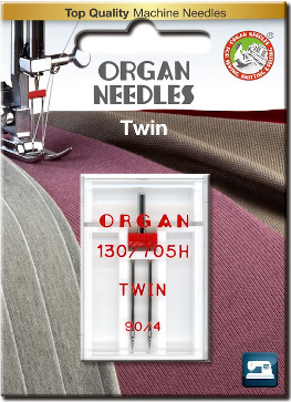 3147 Igła podwójna ORGAN rozmiar 90 rozstaw 4 mm