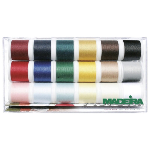 Zestaw nici do szycia Madeira Aerofil 18 x 200m