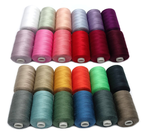 Mocne nici do maszyny zestaw 24 szt. x 1000m