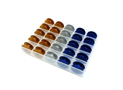 Zestaw 25 szpulek aluminiowych do maszyn przemysłowych Jack Siruba Texi