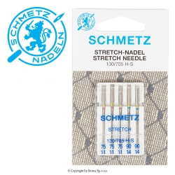Igły do stretchu i dzianin SCHMETZ półpłaskie MIX 3x75, 2x90 (S29)